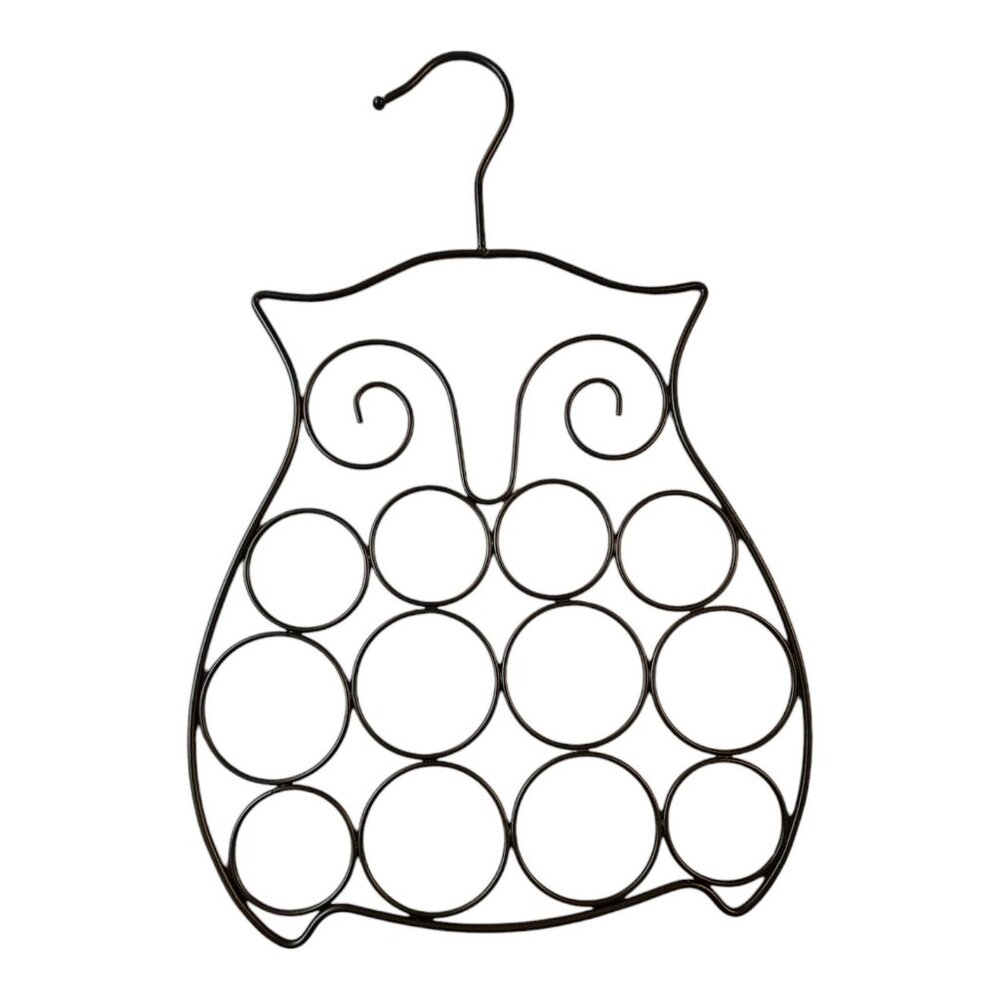 Kirkland's Large Metal Wire Owl Accessory Hanger Scarf/Belt Holder Organizer...